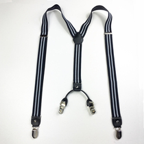 2017 trendy unisex strap clip all-match suspender belt four-clip bib strap gift box strap clip