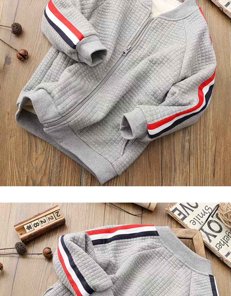 Áo len trẻ em cotton bóng chày đồng phục ấm áp áo khoác mùa đông 2018 áo chống nắng bé gái cao cấp