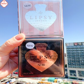 4 Samples with German Lipsy Perfume for Women, Light Fragrance, Long-Lasting Fragrance, Heart-Shaped Bottle, Floral and Fruity Scent, 30ml