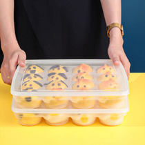Japanese kitchen refrigerator storage box small steamed buns frozen bun sushi box snack rice ball box pasta fresh-keeping box
