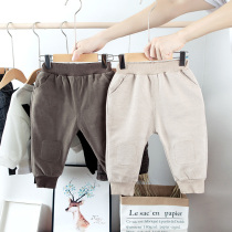 Boys overalls tide autumn baby Korean trousers spring and autumn 1-2-3-5 years old childrens pants casual children