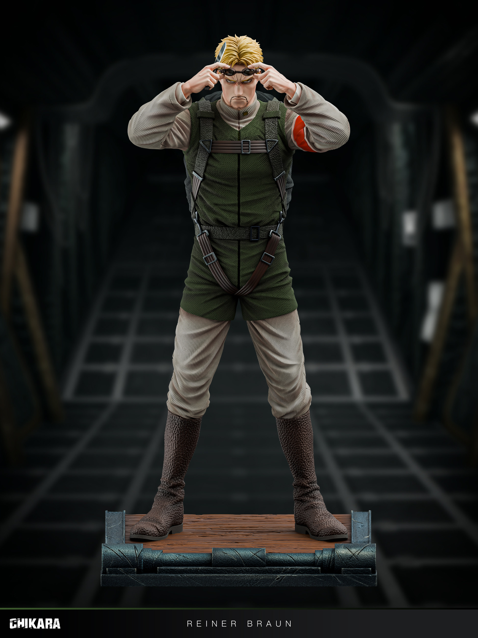 [Moyu Model House] Order Cutoff CHIKARA Power Studio Parachute Reiner Attack on Titan