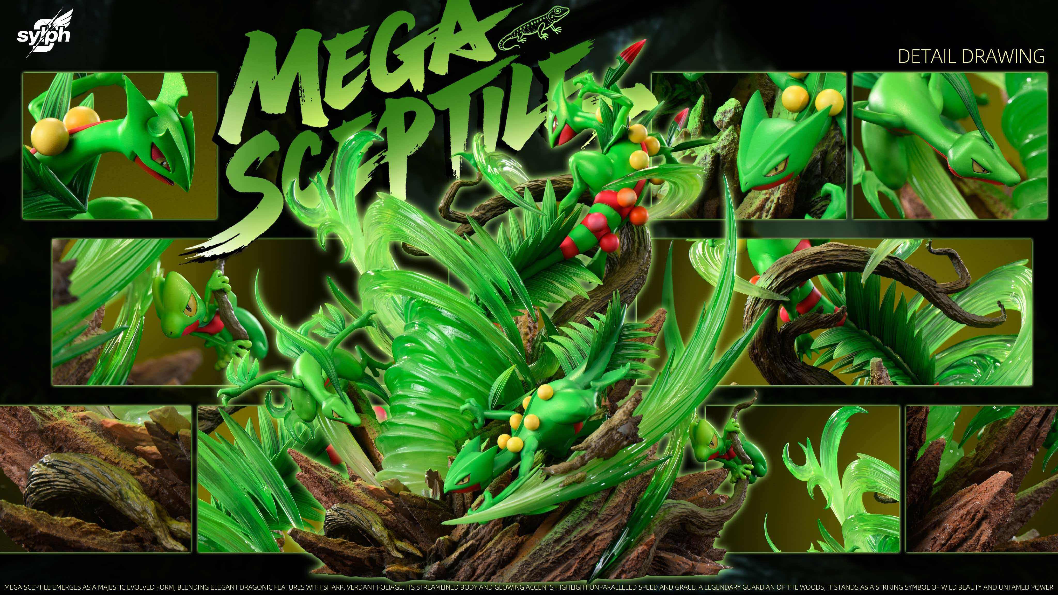 [Moyu Model House] Sylph Studio Sceptile Evolution Set