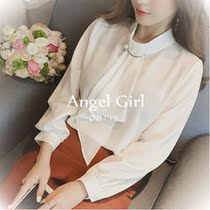 Sandro Duffy French Plus Size Women 2021 autumn new long sleeved shirt Crewneck Solid Color base shirt Top