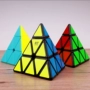 Kim tự tháp Qiyi Rubik Khối lập phương Tam giác Rubik Khối lập phương Rubik Khối lập phương Mẫu giáo Người mới bắt đầu Học sinh Đồ chơi trí thông minh ô tô đồ chơi
