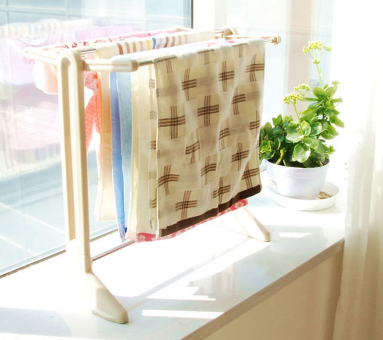 Japan IRIS multi-functional bay window landing folding small drying rack home bedroom mini underwear baby drying