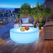 Outdoor glowing round tea several combinations of patio terrace terrace outdoor leisure waterproof bar sofa tea