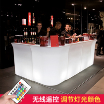 The light - emitting bar outdoor waterproof KTV outdoor mobile bar front desk and chair combination