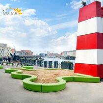 GRP Tree Pool Mall Public Area Leisure Chair Commercial Beauty Chen Swing Piece Outdoor Garden Forest Landscape Rest Sitting