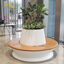 GRP Flower Pot Chair Mall Creative Beauty Chen Florator Outdoor Garden Forest Landscape Special Flower Altar Square Large Flower Box