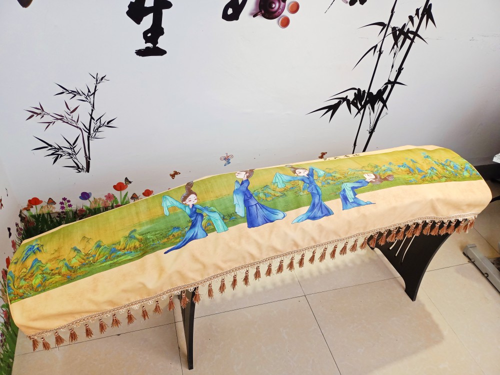 Kuri River Tukite dust - proof cover Dunhuang 163 Guzheng kite high - end guzzu kite dust - proof cloth high - end