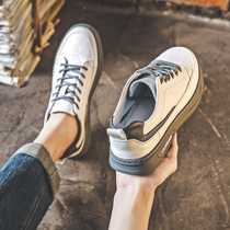 Small white shoes mens shoes 2021 New Tide Korean version of Wild leather board shoes mens autumn breathable mens casual shoes