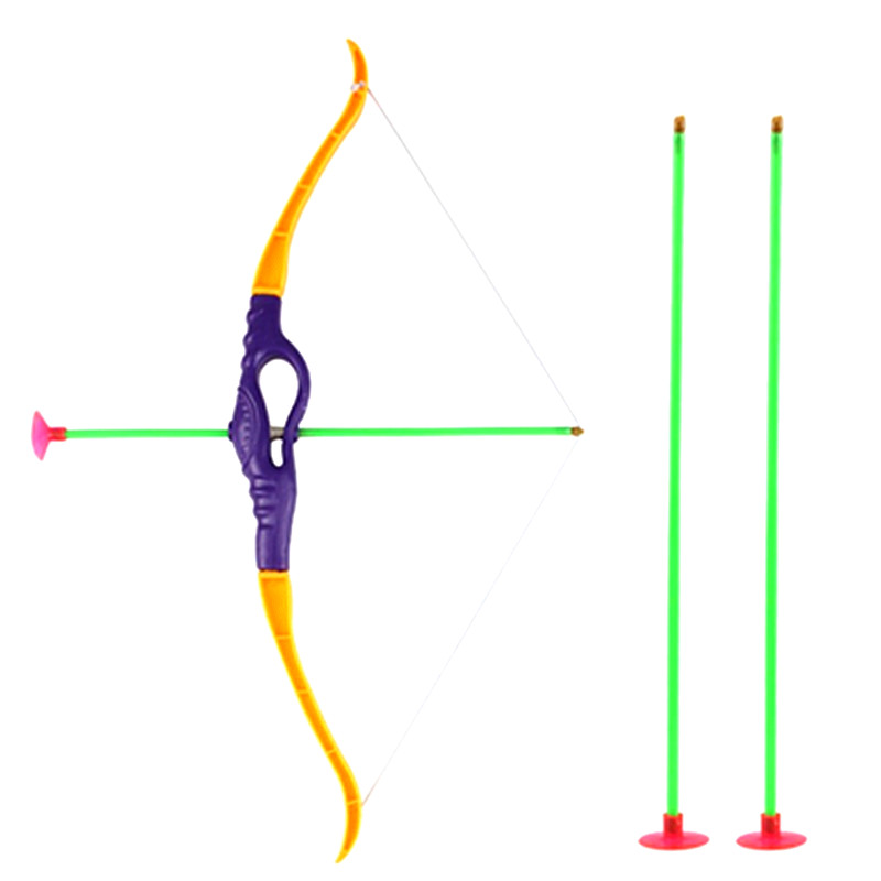 Best selling children's slingshot mini bow and arrow toy outdoor simulation bow and arrow sports fitness competitive fitness soft suction cup bow and arrow