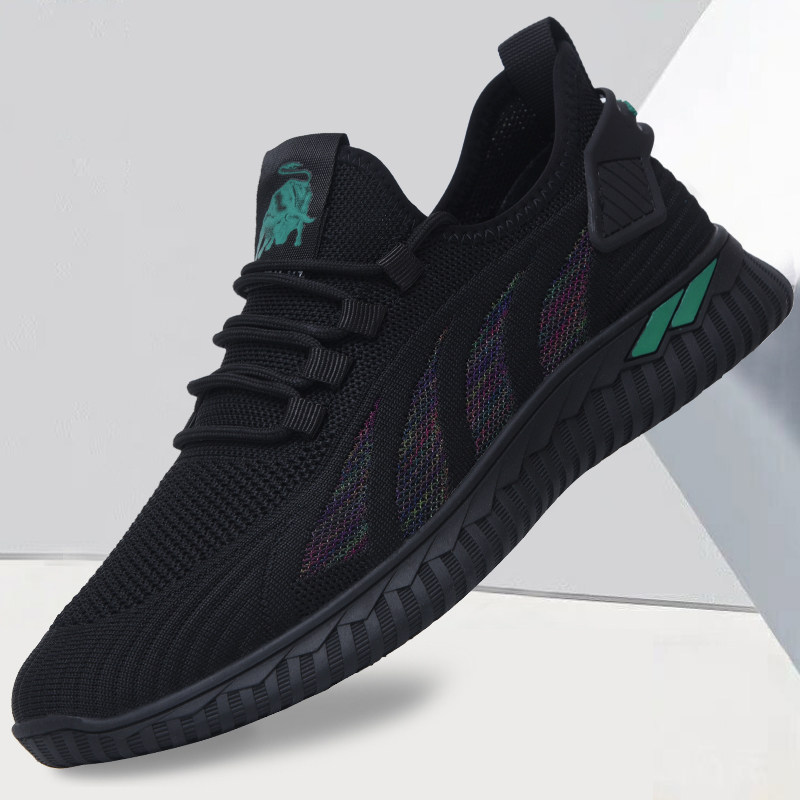 Summer men's shoes breathable thin mesh shoes soft soles weaving sports casual shoes and Korean version of the mesh eye tide shoes men