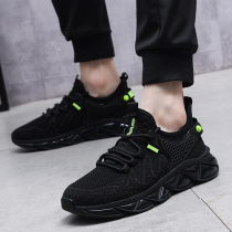 Flying Sports Sneakers Man Summer Soft Bottom Thin net face Shoe light and breathable thick bottom black casual shoes Baby Boom Shoes