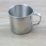 Детская металлическая чайная чашка из нержавеющей стали для детского сада