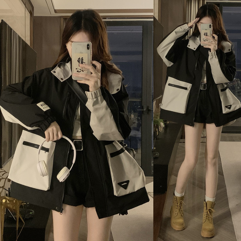 Plus-Size Women's Autumn and Winter Thick Padded Casual American-Style High-End Jacket for Students, Suitable for Curvy Women 100kg