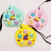 Mini handheld whack-a-mole toy keychain cute cartoon creative pendant gift toddler educational game decompression