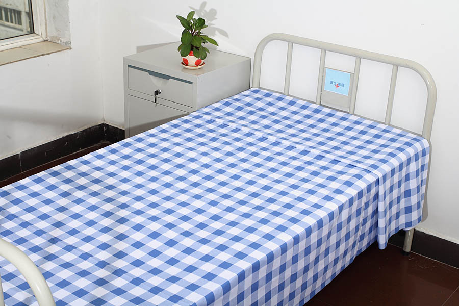Bệnh viện Khăn phòng khám y tế thẩm mỹ viện khách sạn giường, trắng vải màu xanh giường đôi - Khăn trải giường ga giường cotton