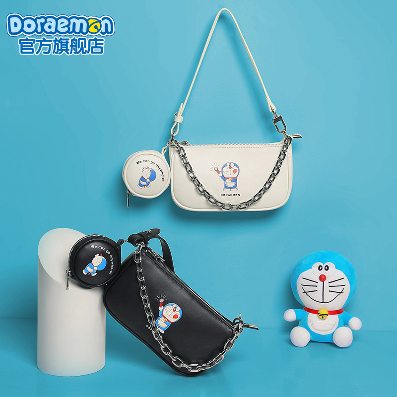 Aifilm authorization Doraemon Dream Armpits with women Law Sticks Bag New Chain Single Shoulder Bag Fashion 100 Hitched Satchel