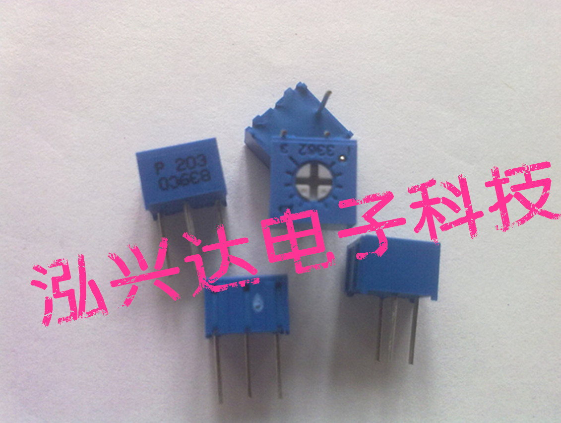 BOURNS TUNING RESISTANCE FINE TUNING POTENTIOMETERS 3362P-1-203LF 20K 10% 5W 0 5W