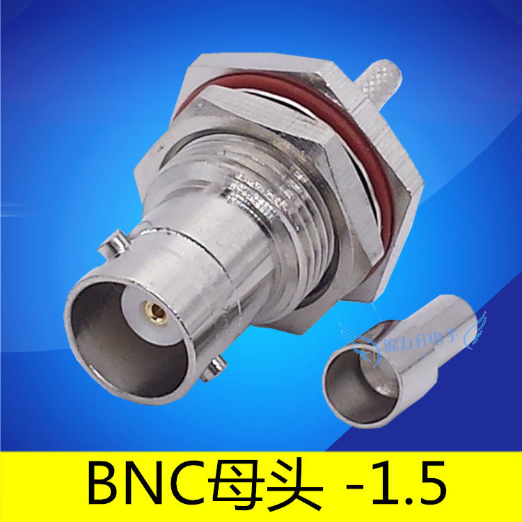 RF radio frequency head Q9 cable connector BNC female connector-1 5 coaxial cable feeder extension cable connector
