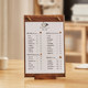 테이블 디스플레이 카드 아크릴 테이블 카드 맞춤형 A4 가격표 커피 메뉴 디자인 생산 가격 스탠드