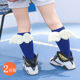 Children's mid-calf socks Korean autumn and winter 1-3-5-7-9 years old creative heel wings baby boys and girls pile socks