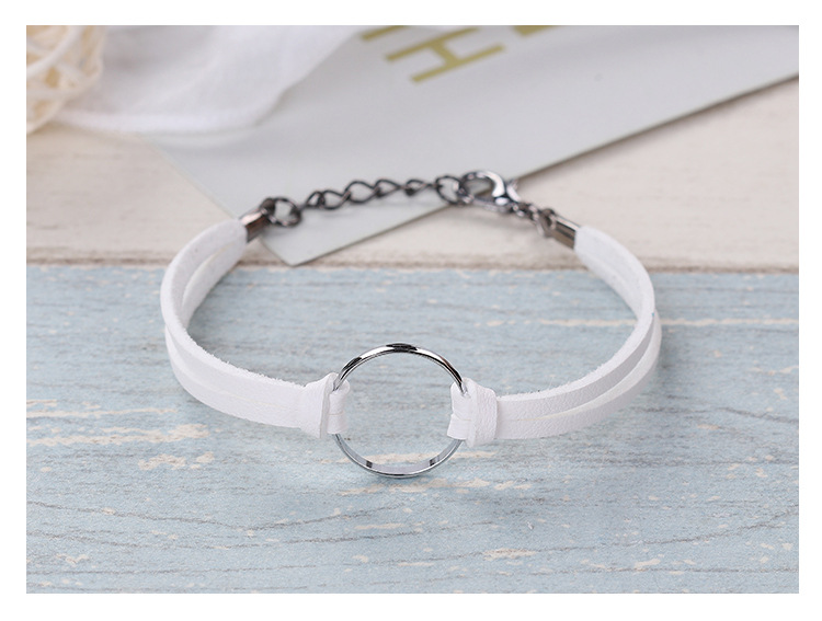 Sen Ring Bracelet Xu hướng Thời trang Nam và Nữ Vòng tay Trang sức Bạn gái sinh viên Dây đeo tay đơn giản Phụ kiện vòng đeo tay vòng tay đôi