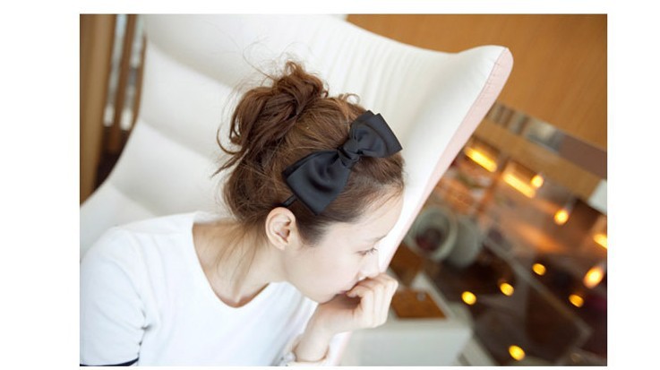 Hàn Quốc phụ kiện tóc tiara rắn màu ruy băng đôi nơ headband headband kẹp tóc hai nhân dân tệ cửa hàng bán trực tiếp - Phụ kiện tóc kẹp nơ bản to