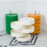 Красный шкаф для прикроватного шкафа, простая современная спальня кровати.