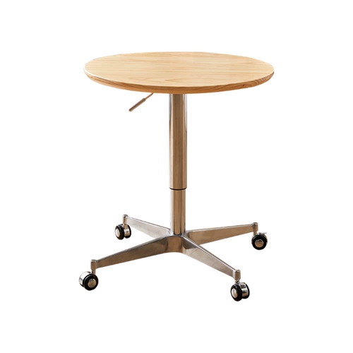 Сплошной древесиной лифт кофейня Гостиная Мобильная Круглая столовая маленькая квартира прикроватная настольная сторона настольного компьютера, чтобы договориться о круглых столах