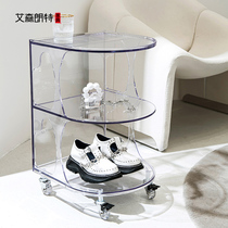 Acrylic sofa edge a few light lavish mobile cart Nordic with wheel angle a few brief modern net red ins side cabinet