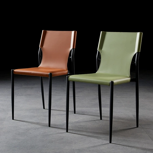 Ирнессон Лэнгто Сложим обеденный стул Домашний седло кожаный стул