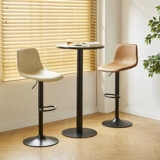 Скандинавский барный стул-подъемник, вращающийся высокий стул, современный простой барный стул, домашняя спинка, барный стул, железный стульчик для кормления