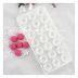 Ngày Valentine DIY handmade khuôn sô cô la nhựa nhựa hình trái tim 21 công cụ mài ba chiều khuôn làm bánh flan Tự làm khuôn nướng