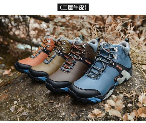 Giày nam Paul Camel Giày tuyết mùa đông cộng với giày nhung ấm áp ngoài trời Martin ủng cao để giúp giày cotton thông thường giày cao cổ nike