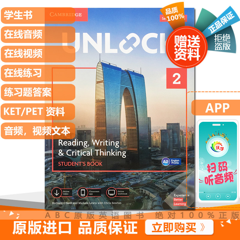 Cambridge 2nd edition of Unlock Read and write Reading Writ 2 level student book online ebooks