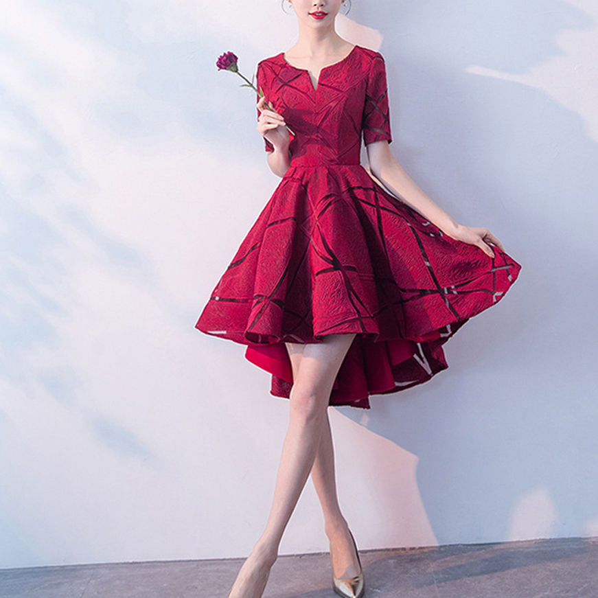 Dust Seine Six Hebrides toast 2021 the wine 2021 new Summer Fashion Korean version Red Short Wedding Banquet a
