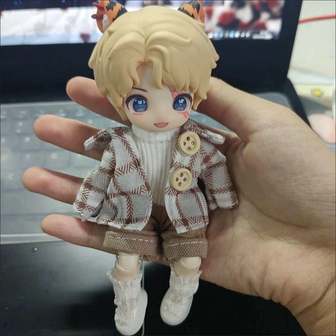 Цена на капусту OB11 детская одежда кукла 17 см кукла YMY-GSC8 очки 12 очков тело BJD высокоценных одежды полный набор