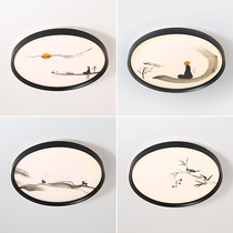New Chinese ceiling lamp Chinese style simple ultra-thin room study balcony lamp bedroom living room lamp led round