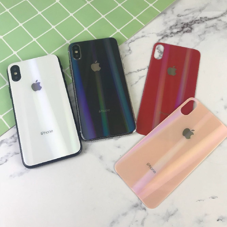 Apple x aurora colorful solid color back film is suitable for iPhoneX explosion-proof full-screen protective film mobile phone color film