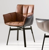 Дартианское кресло мускулистые стул простой северный повседневной обеденный стул вилла, простое современное стекло, армированное армированное переговоры о рамке риса