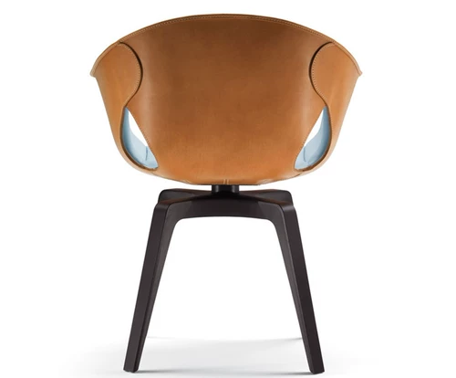 Стеклянный крутящийся стульчик для кормления с перфорацией для отдыха, дизайнерская мебель