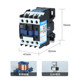 Delixi Ac Contactor Cjx2-1210 1201 Lc1 Cjx4 12A 220V 380V 12 Amp
