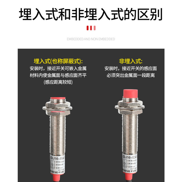 Delixi Proximity Switch Limit Switch Lj12A3-4-Z/Bx Cylindrical Thread 12mm Normally Open Dc Npn 3-Wire