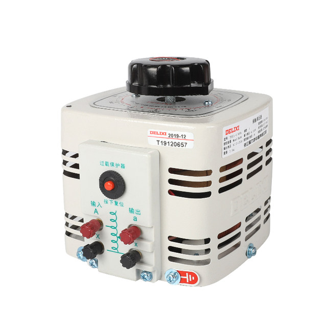 Delixi Voltage Regulator 220V Single-Phase Ac Contact Voltage Regulator Self-Adjusting Tdgc2 Output Adjustable 0-250V