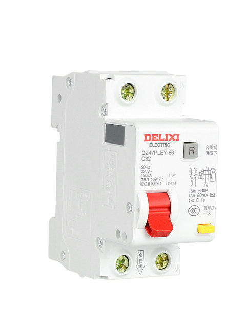 Delixi Double Inlet and Double Outlet Leakage Protector Dz47Pley Cdb3Le 6A10A16A20A25A32A40A