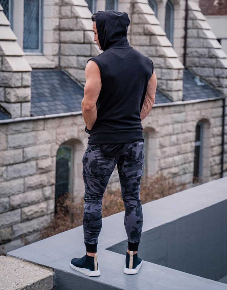 Спортивная футболка с коротким рукавом для спортзала, жилет, толстовка с капюшоном, большой размер 