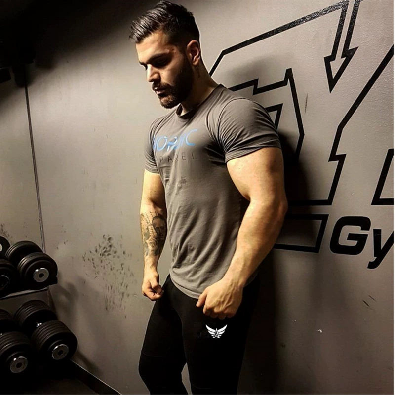 Quần thể thao nam quần thể dục cơ bắp anh em mùa hè phần mỏng quần thường xuyên chạy squat thun cotton co giãn - Quần thể thao quần thể thao nam ngắn